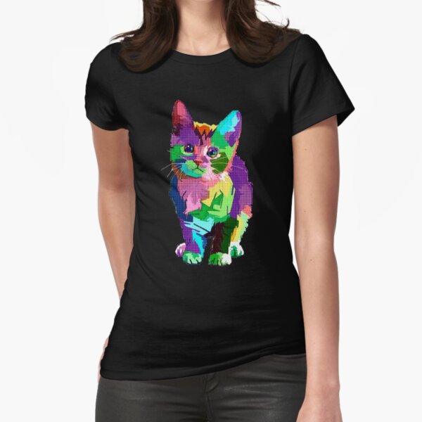 Cute Cat 2 Fitted T-Shirt