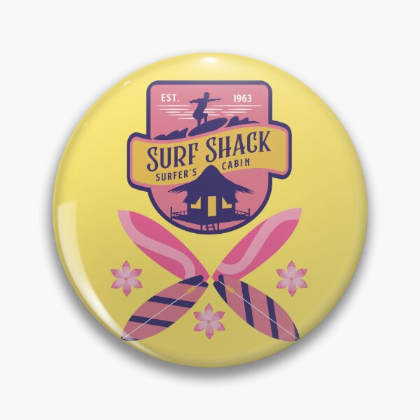 Artikelvorschau, Retro Surf Shack - Surfer-Kunst entworfen und verkauft von createdbycam.