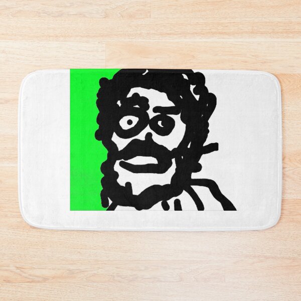 Item preview, Man, face with green border designed and sold by Stacey Lazarus.