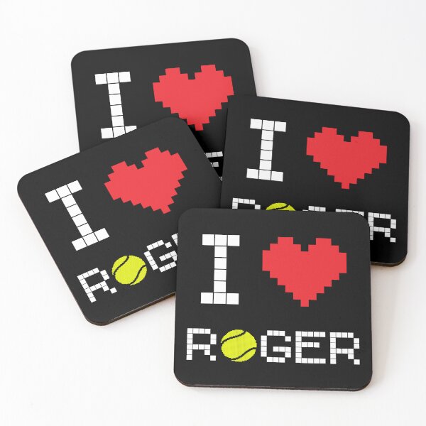 Item preview, I Love Roger: Tennis Retro Pixel Dark 2 designed and sold by OutofFocusShop.