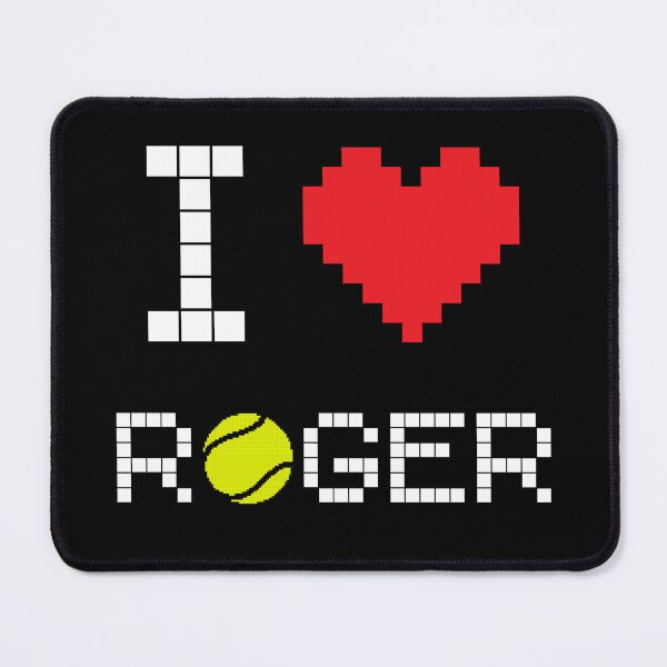 Item preview, I Love Roger: Tennis Retro Pixel Dark 2 designed and sold by OutofFocusShop.