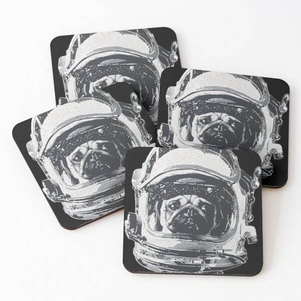 Item preview, astronaut pug  designed and sold by THISPUGVIBE.