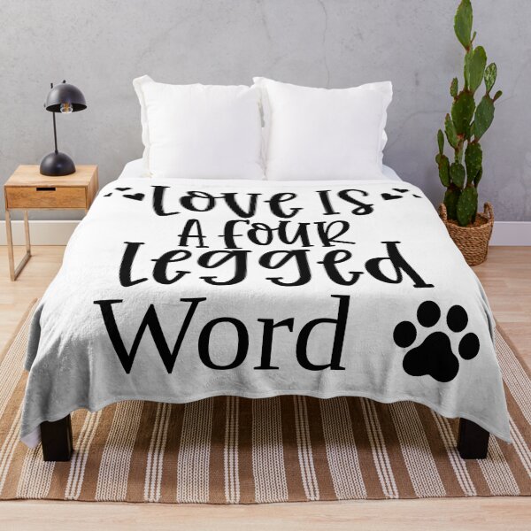 Item preview, Love Is A Four Legged Word. Funny Dog Lover Design. Pawsome. designed and sold by That Cheeky Tee.