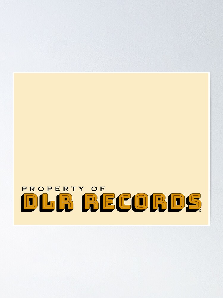 Dlr Records Logo Poster For Sale By Onisam Redbubble