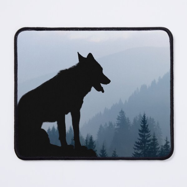Item preview, A Wolf On A Mountain Portrait designed and sold by AnimalLover4eva.
