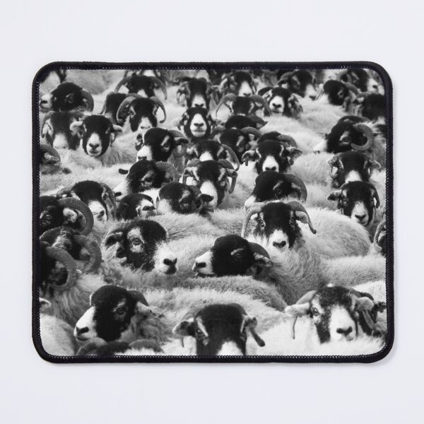 Item preview, Sheep black and white animal design wall art designed and sold by Taimoor Ali.
