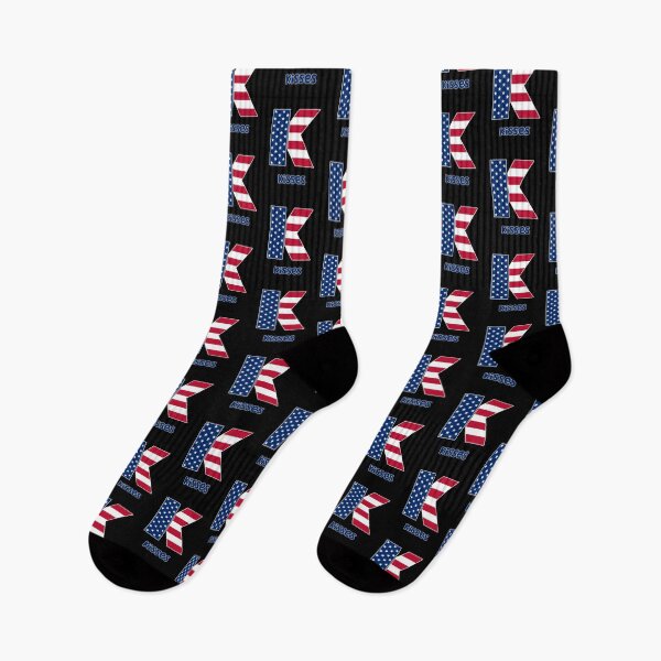 Item preview, USA flag letter K kisses designed and sold by Astralia.