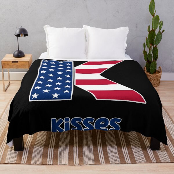 Item preview, USA flag letter K kisses designed and sold by Astralia.