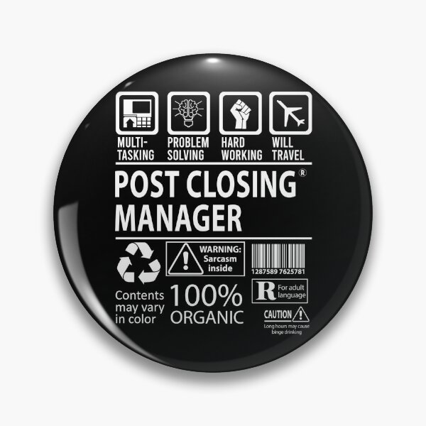 Item preview, Post Closing Manager T Shirt - MultiTasking Certified Job Gift Item Tee designed and sold by andahanson.