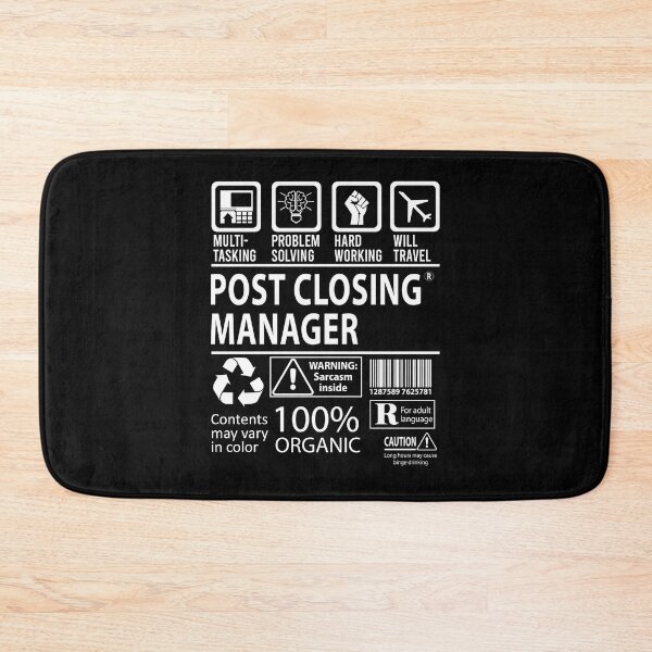Item preview, Post Closing Manager T Shirt - MultiTasking Certified Job Gift Item Tee designed and sold by andahanson.