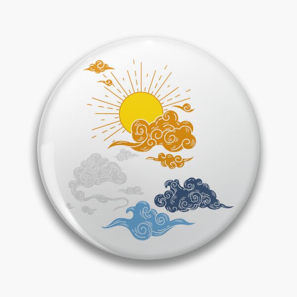 Item preview, Aro Ace Sun and Clouds. Aroace Pride designed and sold by Subtle Pride Shop.
