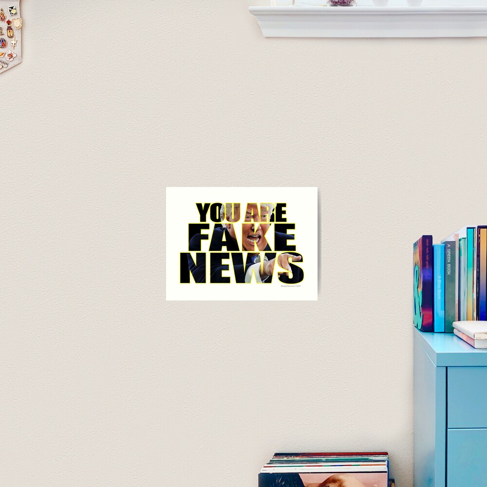 You Are Fake News Press Conference Art Print