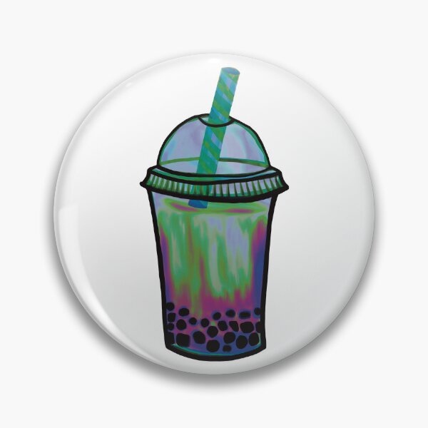 Item preview, Ocean Boba Milk Tea Illustration designed and sold by ZaraRoza.