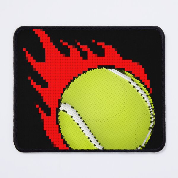 Item preview, Grand Slam Tennis Ball on Fire: Retro Pixelated Design 1 designed and sold by OutofFocusShop.