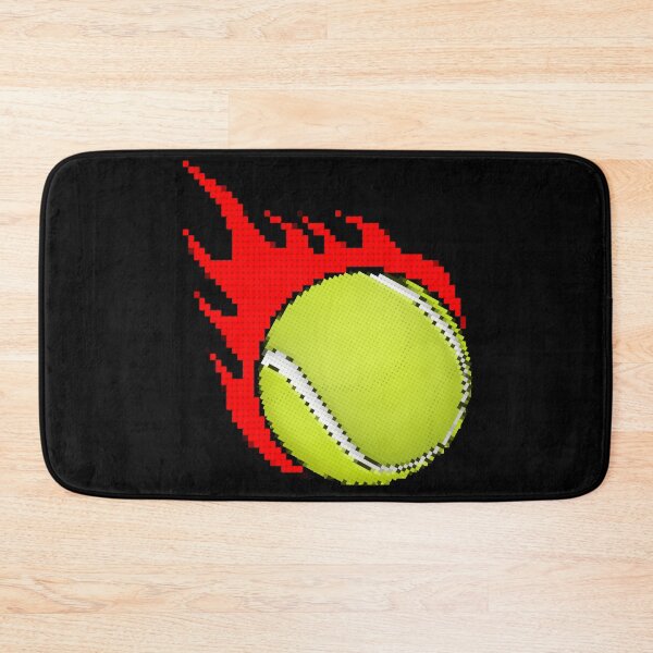 Item preview, Grand Slam Tennis Ball on Fire: Retro Pixelated Design 1 designed and sold by OutofFocusShop.