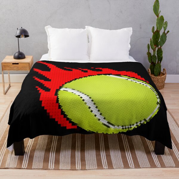 Item preview, Grand Slam Tennis Ball on Fire: Retro Pixelated Design 1 designed and sold by OutofFocusShop.