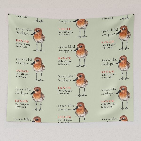 Item preview, Save the Spoon-billed Sandpiper designed and sold by LeoXiang.