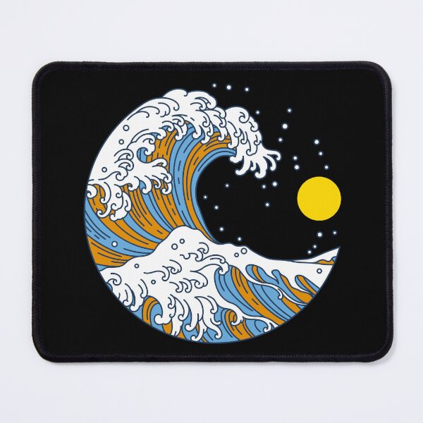 Item preview, Circular Japanese Aro Ace Wave. Aroace Pride designed and sold by Subtle Pride Shop.