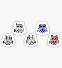 Cute Owl Pack of 5 Sticker