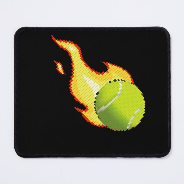 Item preview, Grand Slam Tennis Ball on Fire: Pixelated Retro Design 2 designed and sold by OutofFocusShop.