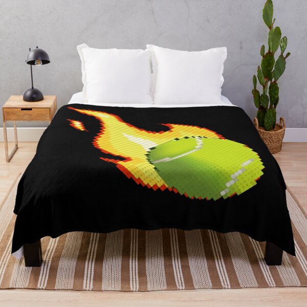Item preview, Grand Slam Tennis Ball on Fire: Pixelated Retro Design 2 designed and sold by OutofFocusShop.