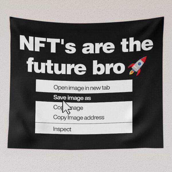 Item preview, Non-fungible tokens are The Future Bro Funny Parody NFT designed and sold by elhefe.