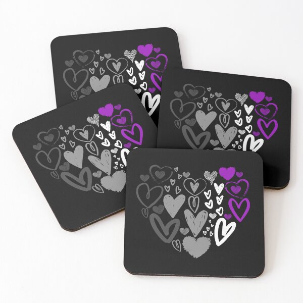 Item preview, Valentines Day Ace Hearts. Asexual Pride designed and sold by Subtle Pride Shop.