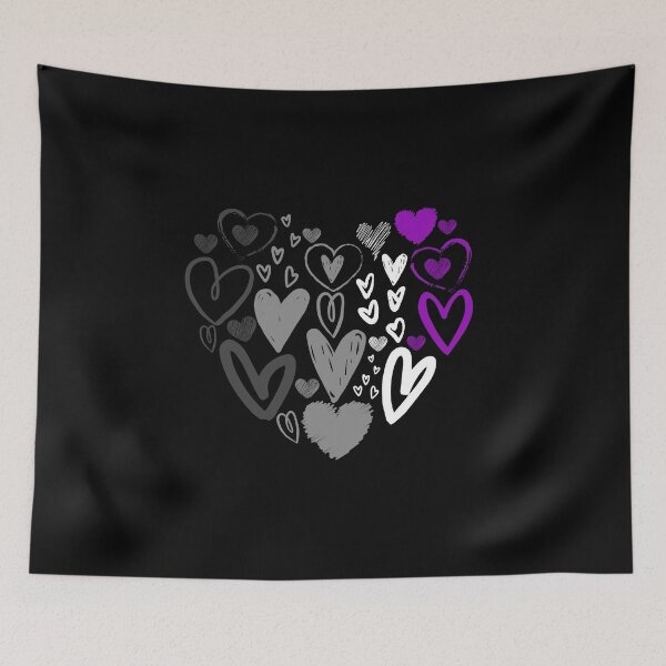 Item preview, Valentines Day Ace Hearts. Asexual Pride designed and sold by Subtle Pride Shop.