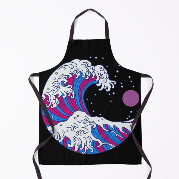 Item preview, Circular Japanese Bi Wave. Bisexual Pride designed and sold by Subtle Pride Shop.