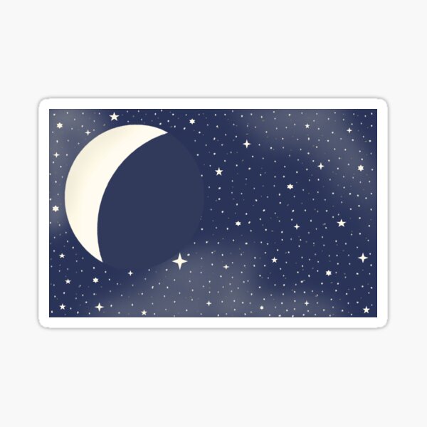 Celestial Suns Moon Shooting Stars Low Profile Novelty Cork Coaster Set 