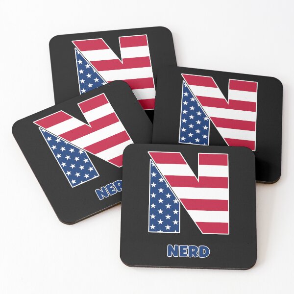 Item preview, Letter N nerd USA flag designed and sold by Astralia.