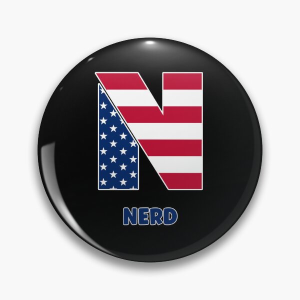 Item preview, Letter N nerd USA flag designed and sold by Astralia.