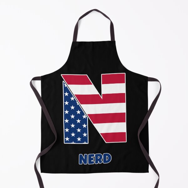 Item preview, Letter N nerd USA flag designed and sold by Astralia.