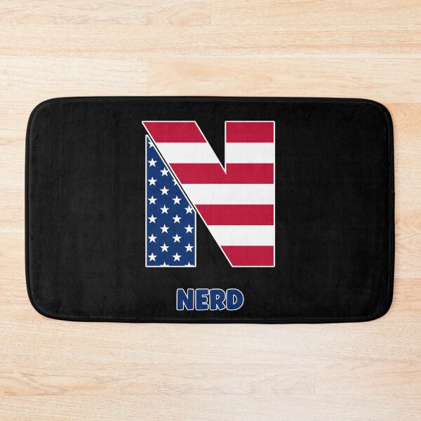 Item preview, Letter N nerd USA flag designed and sold by Astralia.