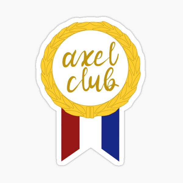 Vista previa del artículo con la obra «"Axel Club" - Logro de salto de patinaje», diseñado y vendido por Coach-Georgia.