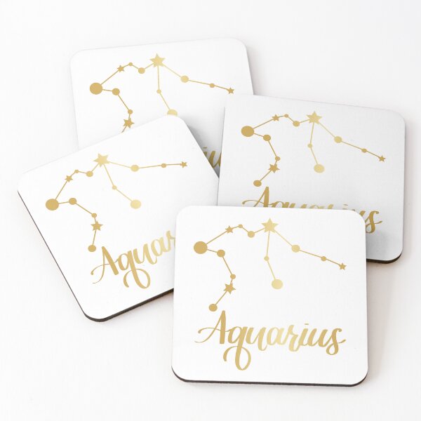 Item preview, Aquarius Zodiac Constellation in Gold designed and sold by Kelly Leung.