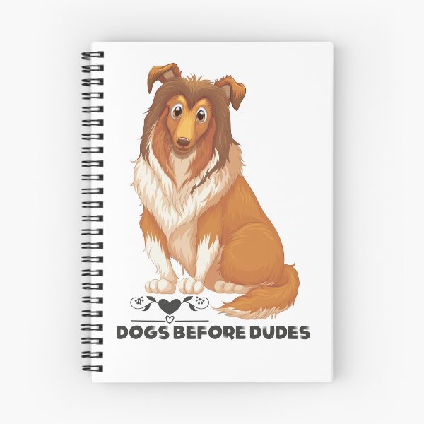 Item preview, Dogs Before Dudes -  Cute Rough Collie Dog Breed Dog Lover designed and sold by tjred01.