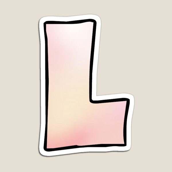 Item preview, Letter Bubble L in pink gradient  designed and sold by riceayoj.