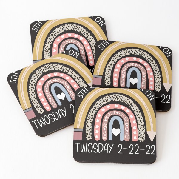 Item preview, 5th Grade Teacher On Twosday 2-22-22 Leopard Rainbow Teacher designed and sold by NathanielHast.
