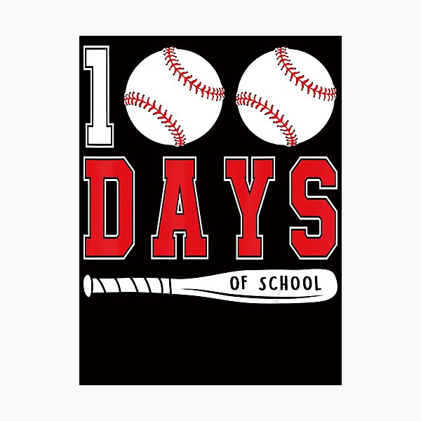 Item preview, 100 Days of School Baseball Teacher Kids 100th Day Of School designed and sold by JasonButki.