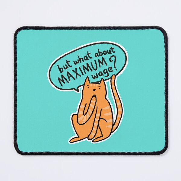 Item preview, Purrletariat Cat thinks about income inequality designed and sold by Jen Draws.