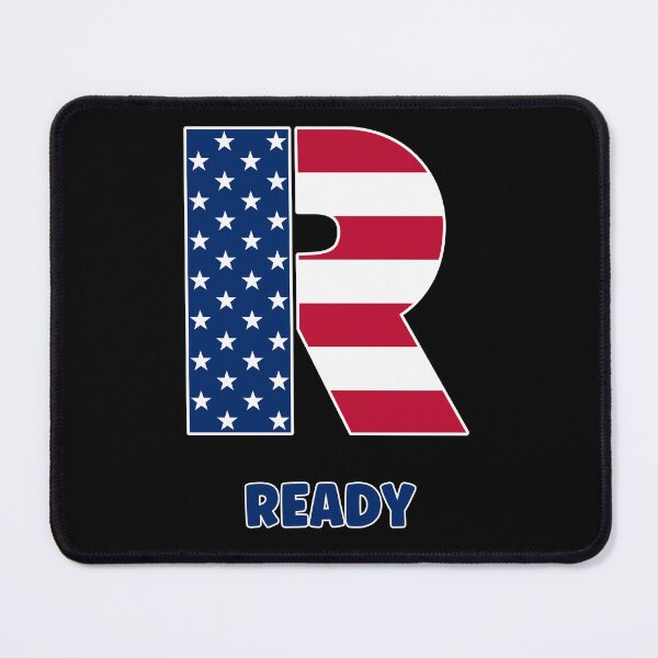 Item preview, Letter R USA flag ready designed and sold by Astralia.