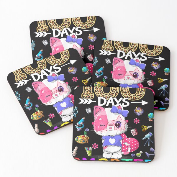 Item preview, 100 Days Smarter Cute Cat Girl Kid Happy 100th Day of School designed and sold by JasonButki.