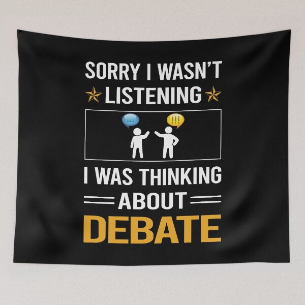 Item preview, Funny Listening Debate designed and sold by jiggleterrified.