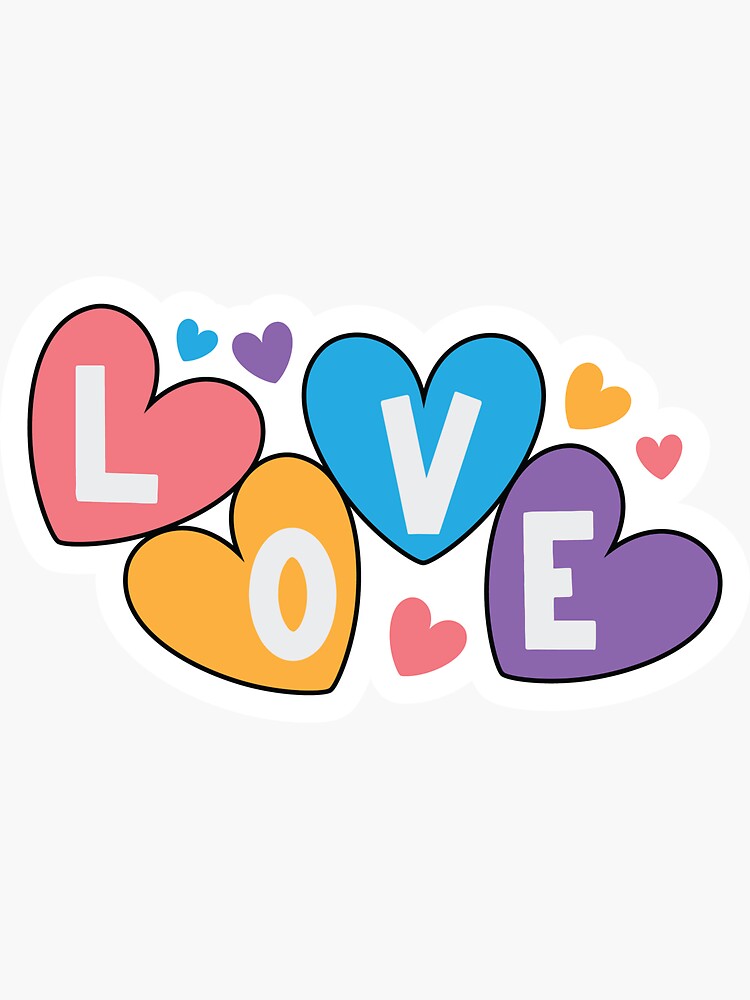 "Love Sticker" Sticker by mahsanart Redbubble