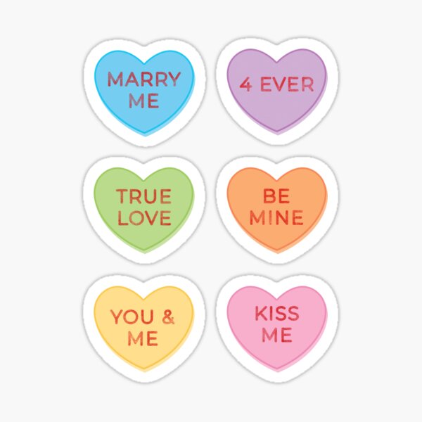 Big Dot of Happiness Conversation Hearts - Assorted Valentine’s Day Party  Gift Tag Labels - To and From Stickers - 12 Sheets - 120 Stickers