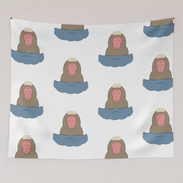 Item preview, Hot Spring Snow Monkey designed and sold by HanaMariDesigns.