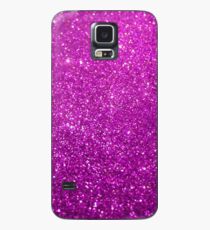 Funda/vinilo para Samsung Galaxy Purple Glitter Shiny Sparkley