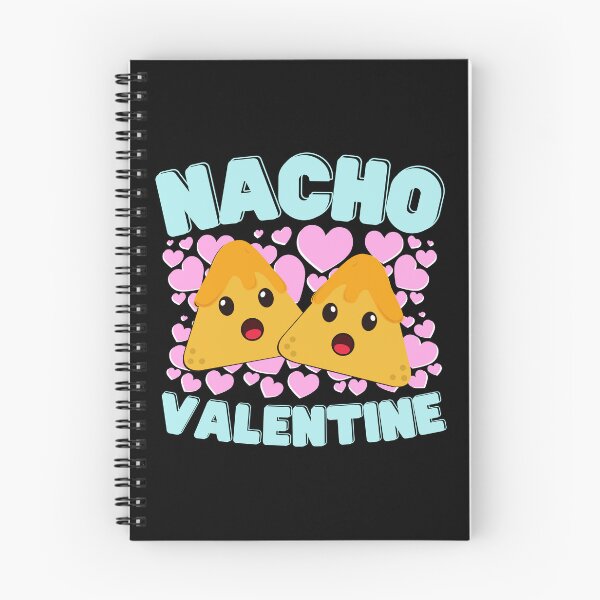 Item preview, Nacho Valentine Funny Valentine's Day Kawaii Nachos Blue Text Pink Hearts designed and sold by OnyxTurtle.