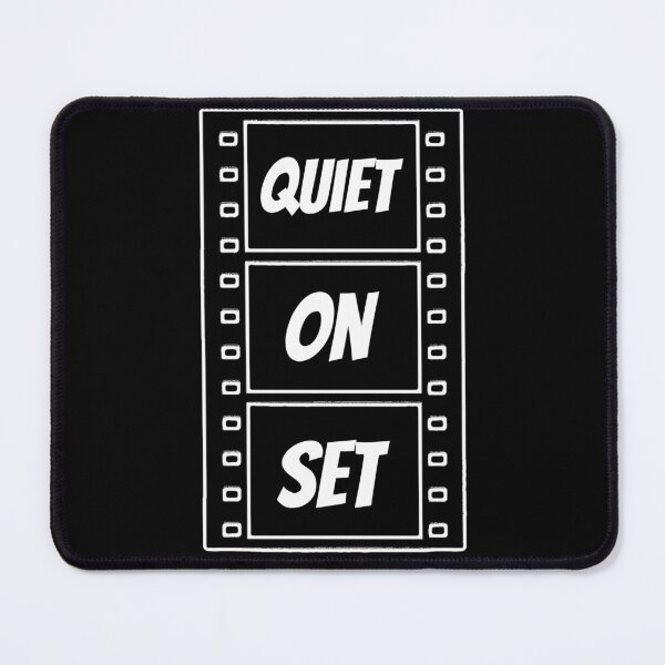 Item preview, Quiet on Set (white font) designed and sold by WhiskeySparkle.